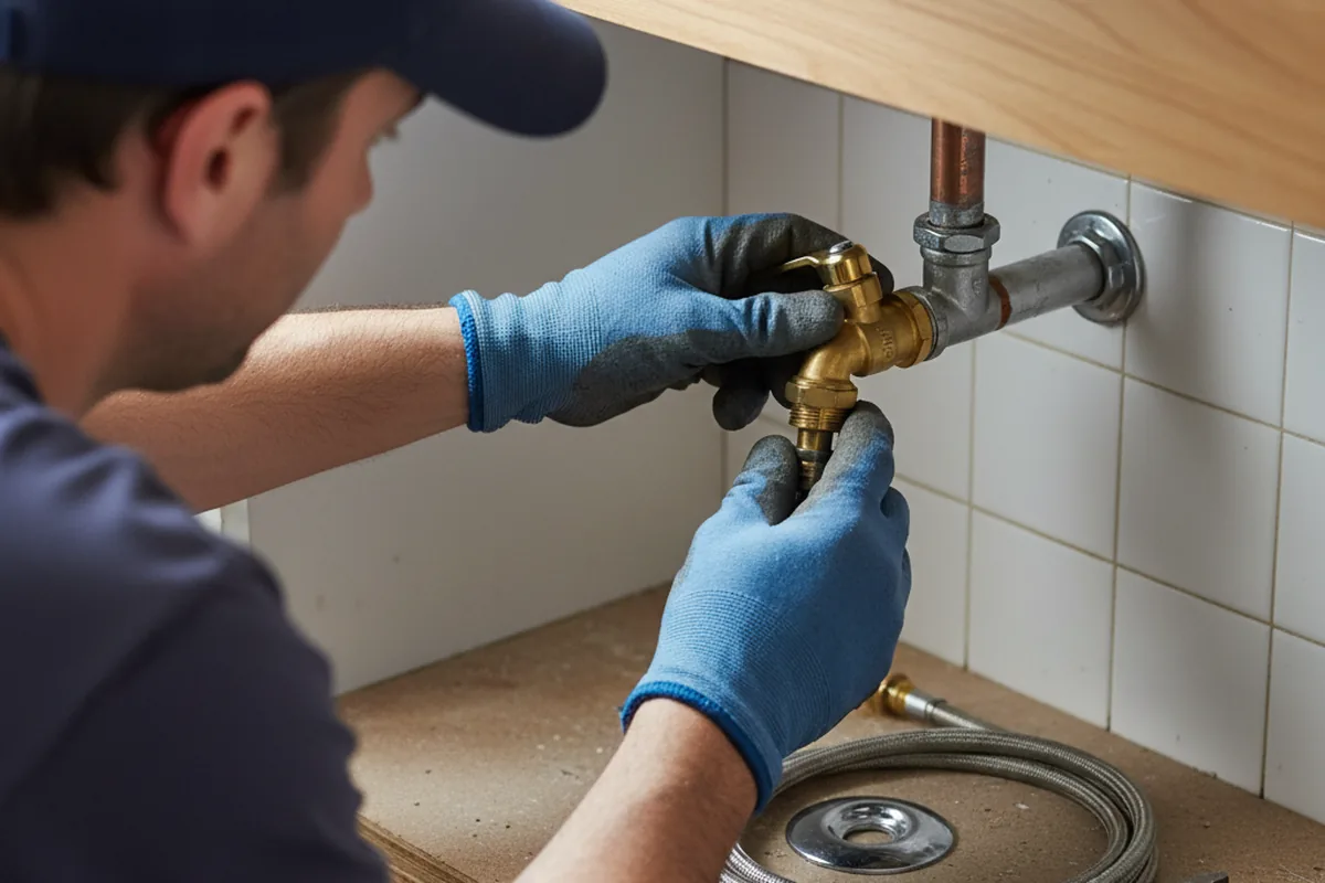 Shutoff valve and fitting work during Emergency Plumbing in Scappoose